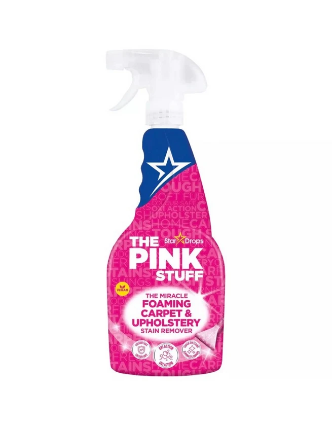 Kilimų ir apmušalų dėmių valiklis The Pink Stuff, 500 ml aprašymas - Prekės nuotrauka