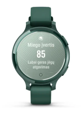 Išmanusis laikrodis Garmin Lily® 2 Active, Sidabro spalvos su alyvinės spalvos silikoniniu dirželiu aprašymas - Prekės nuotrauka