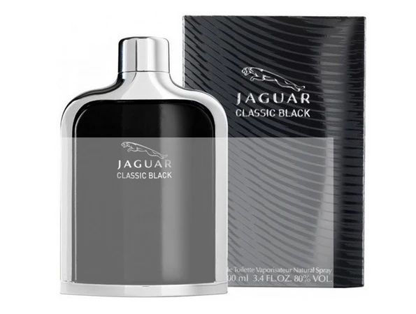 Kvepalai vyrams Jaguar Classic Black EDT, 100 ml aprašymas - Prekės nuotrauka