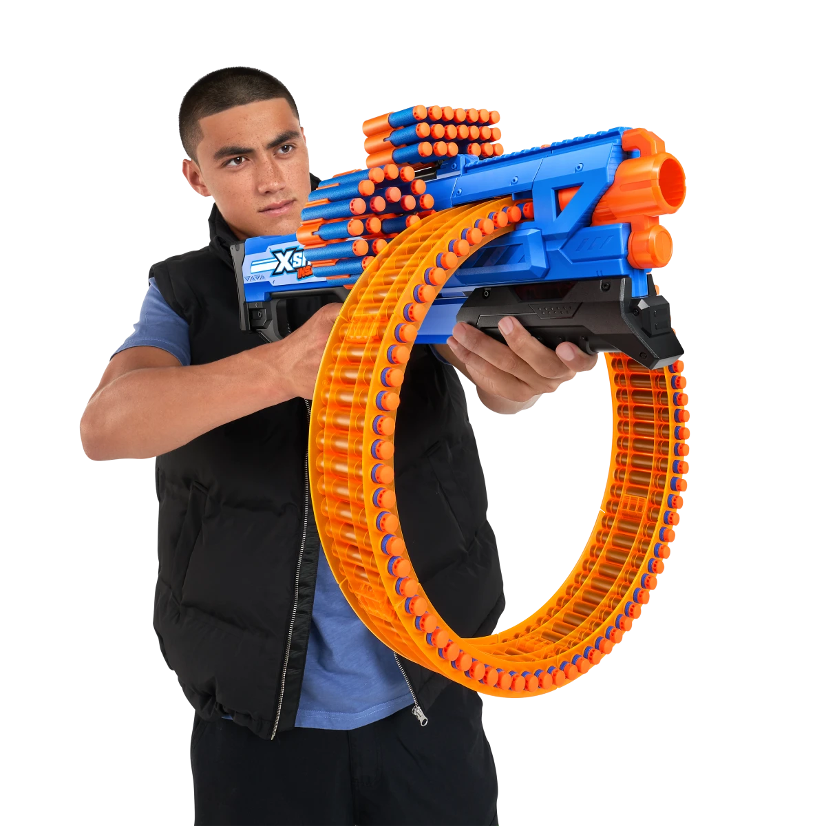 XSHOT žaislinis šautuvas Mad Megga Barrel Blaster Insanity, 1 serija, 36609 aprašymas - Prekės nuotrauka
