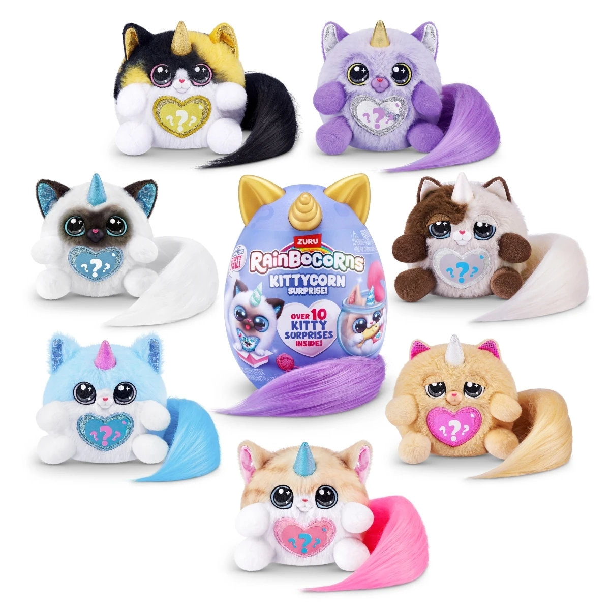 RAINBOCORNS pliušinis žaislas su aksesuarais Kittycorn Surprise, 3 serija, asort., 92104 aprašymas - Prekės nuotrauka
