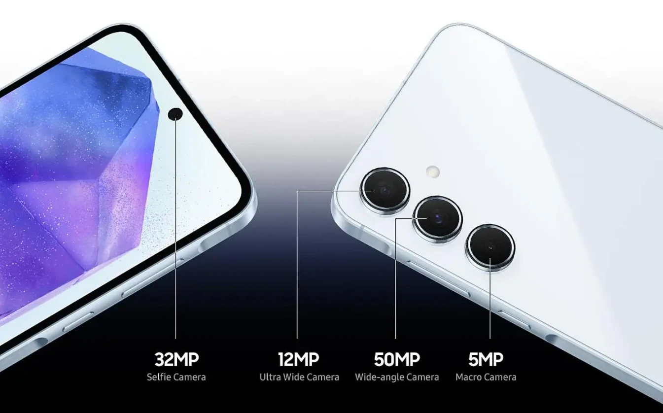 Išmanusis telefonas Samsung Galaxy A55 5G 128 GB (Awesome Lemon) aprašymas - Prekės nuotrauka