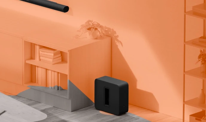 Žemų dažnių garsiakalbis Sonos Sub 4, Baltos spalvos aprašymas - Prekės nuotrauka