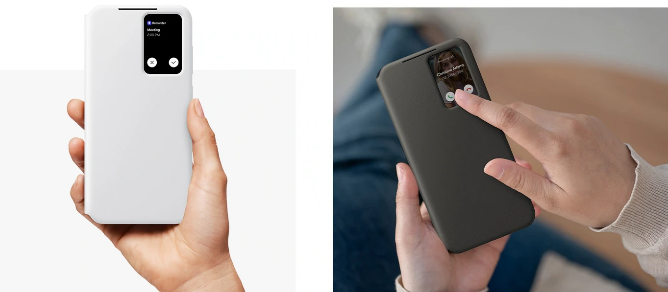Telefono dėklas Samsung Galaxy S24 FE Smart View, mėtinis aprašymas - Prekės nuotrauka