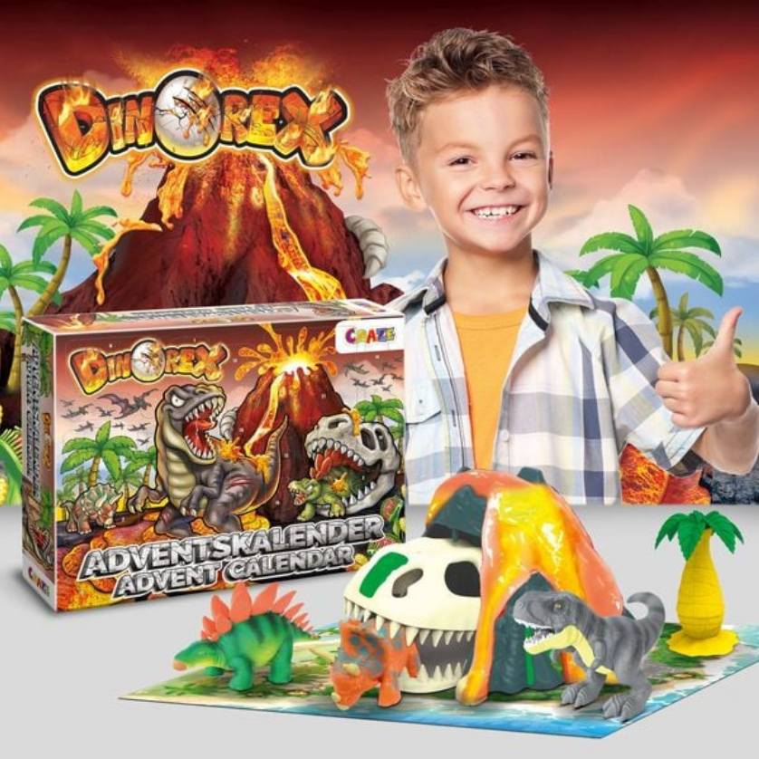 Advento kalendorius Dino Playset aprašymas - Prekės nuotrauka