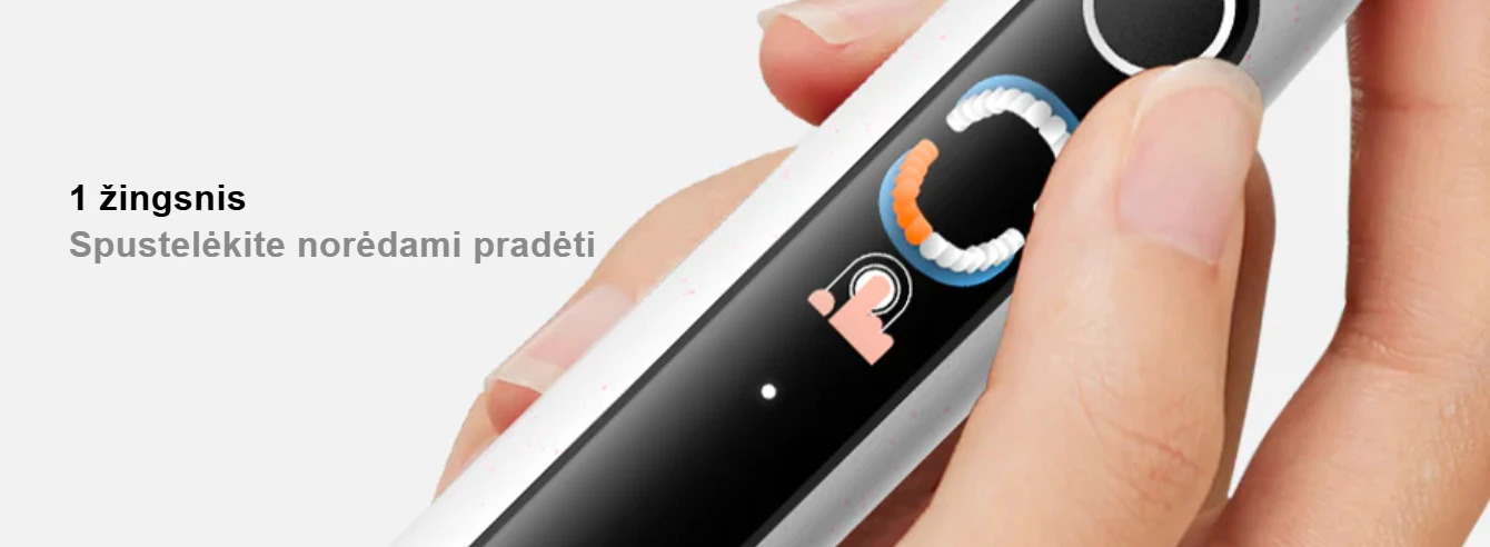 Oclean X Lite Elektrinis dantų šepetėlis, mėlynas aprašymas - Prekės nuotrauka