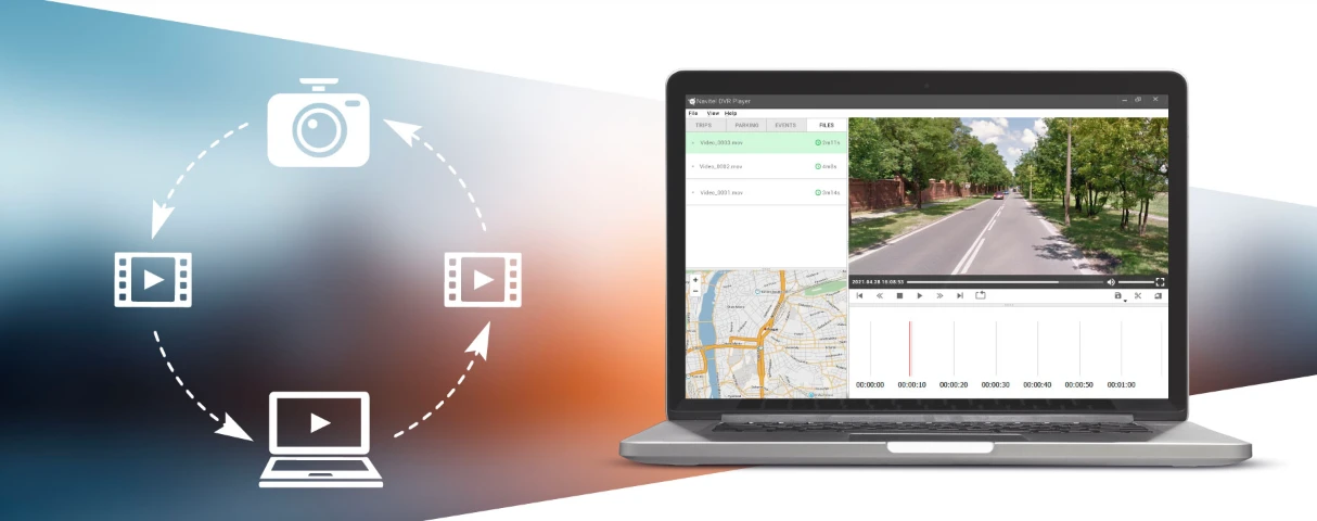 Vaizdo registratorius Navitel R385 GPS aprašymas - Prekės nuotrauka