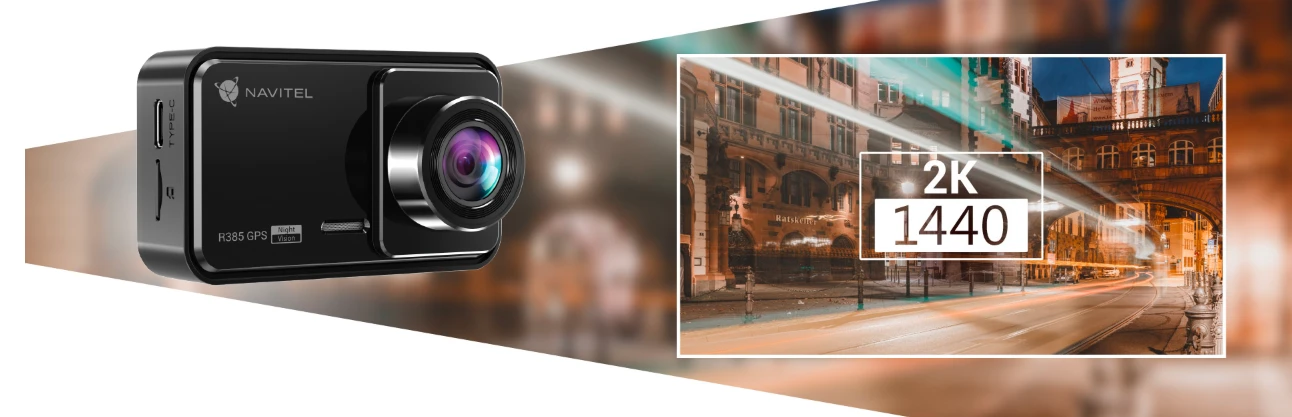 Vaizdo registratorius Navitel R385 GPS aprašymas - Prekės nuotrauka