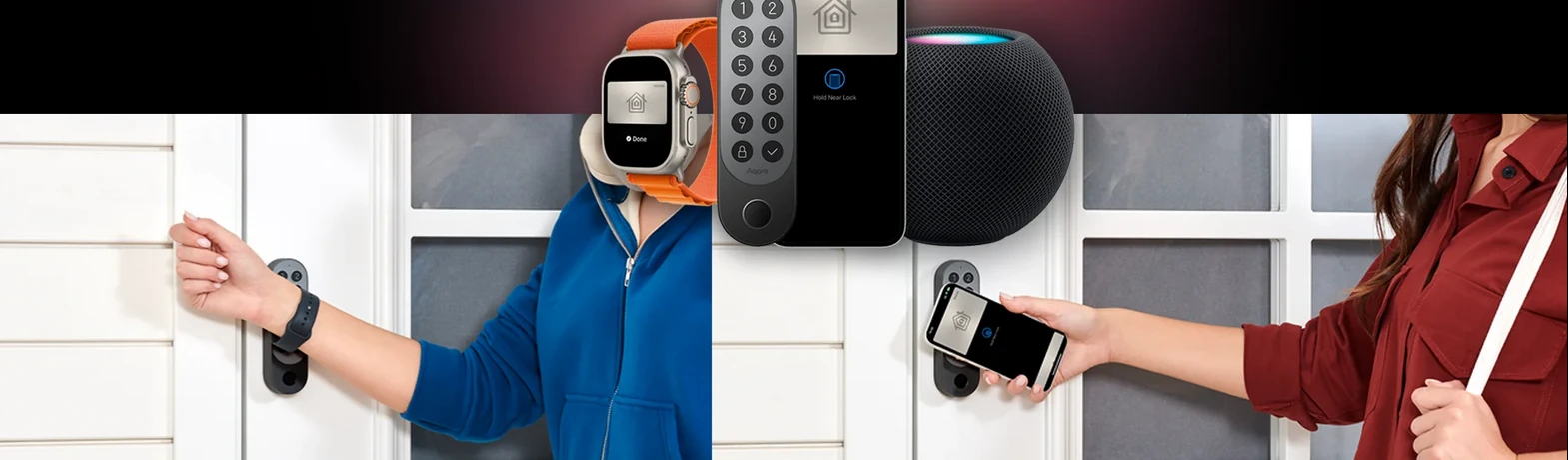 Aqara Smart Lock U200 išmanioji durų spyna, juoda (EL-D02D-B) aprašymas - Prekės nuotrauka