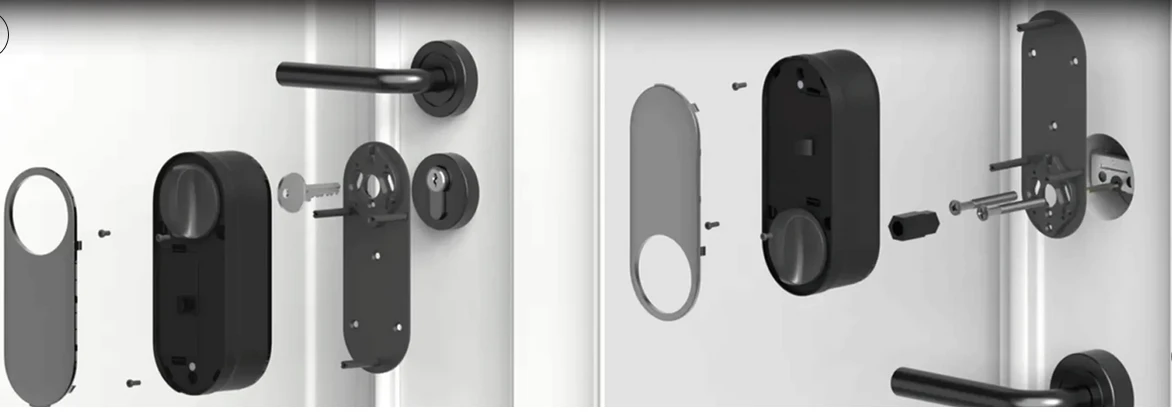 Aqara Smart Lock U200 išmanioji durų spyna, juoda (EL-D02D-B) aprašymas - Prekės nuotrauka