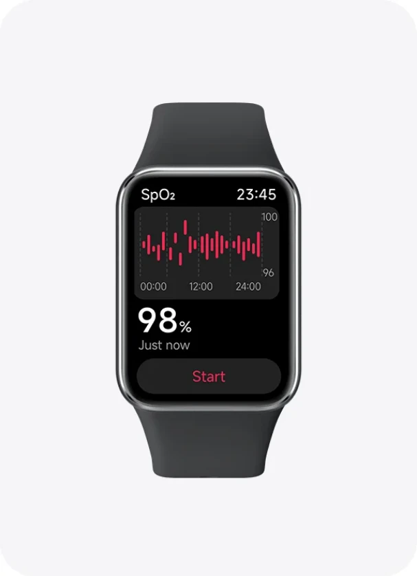 Išmanuioji apyrankė Xiaomi Smart Band 9 Pro, Sidabrinės spalvos korpusas su pilkos spalvos silikoniniu dirželiu aprašymas - Prekės nuotrauka