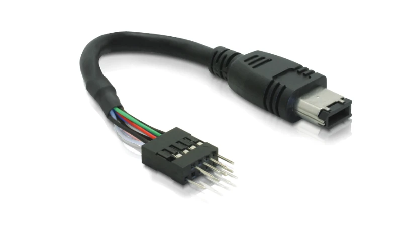Kabelis Delock FireWire, Juodos spalvos (82379) aprašymas - Prekės nuotrauka