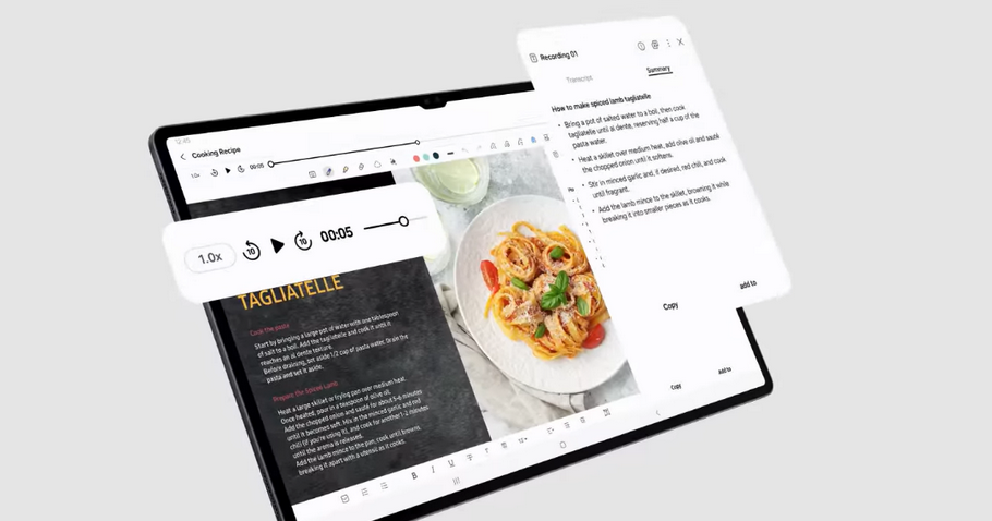 Planšetė Samsung SM-X920N Galaxy Tab S10 Ultra 12+512GB WiFi moonstone pilka aprašymas - Prekės nuotrauka
