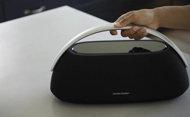 Nešiojama kolonėlė Harman Kardon Go + Play 3, Pilkos spalvos aprašymas - Prekės nuotrauka