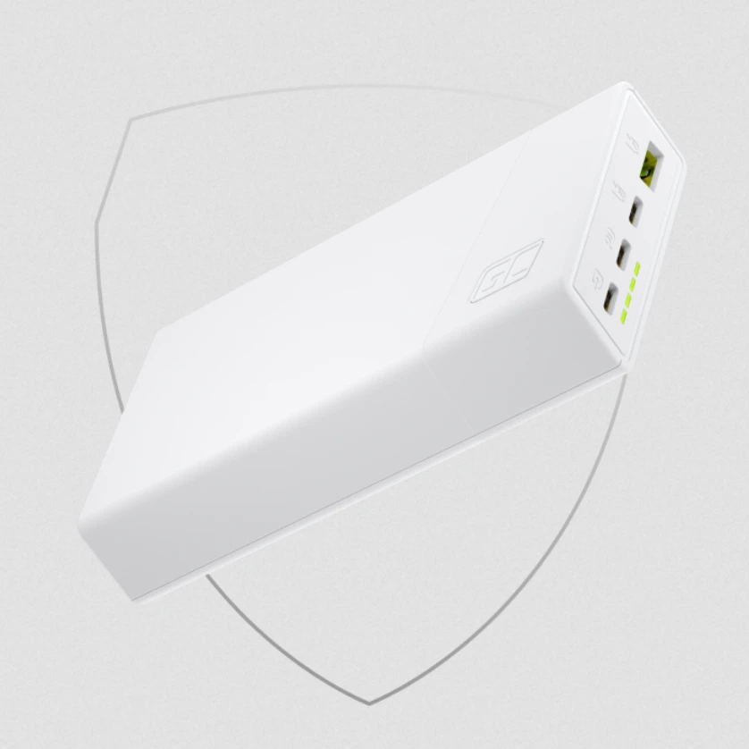 Nešiojamas įkroviklis Green Cell PowerPlay20s Power Bank 20000mAh 22.5W - juodas aprašymas - Prekės nuotrauka
