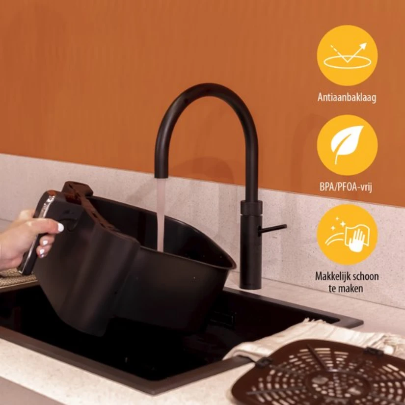 Gruzdintuvė Tristar | Skaitmeninis Airfryer XXL | FR-6999 | Galia 1700 W | Talpa 6 L | Juodas aprašymas - Prekės nuotrauka