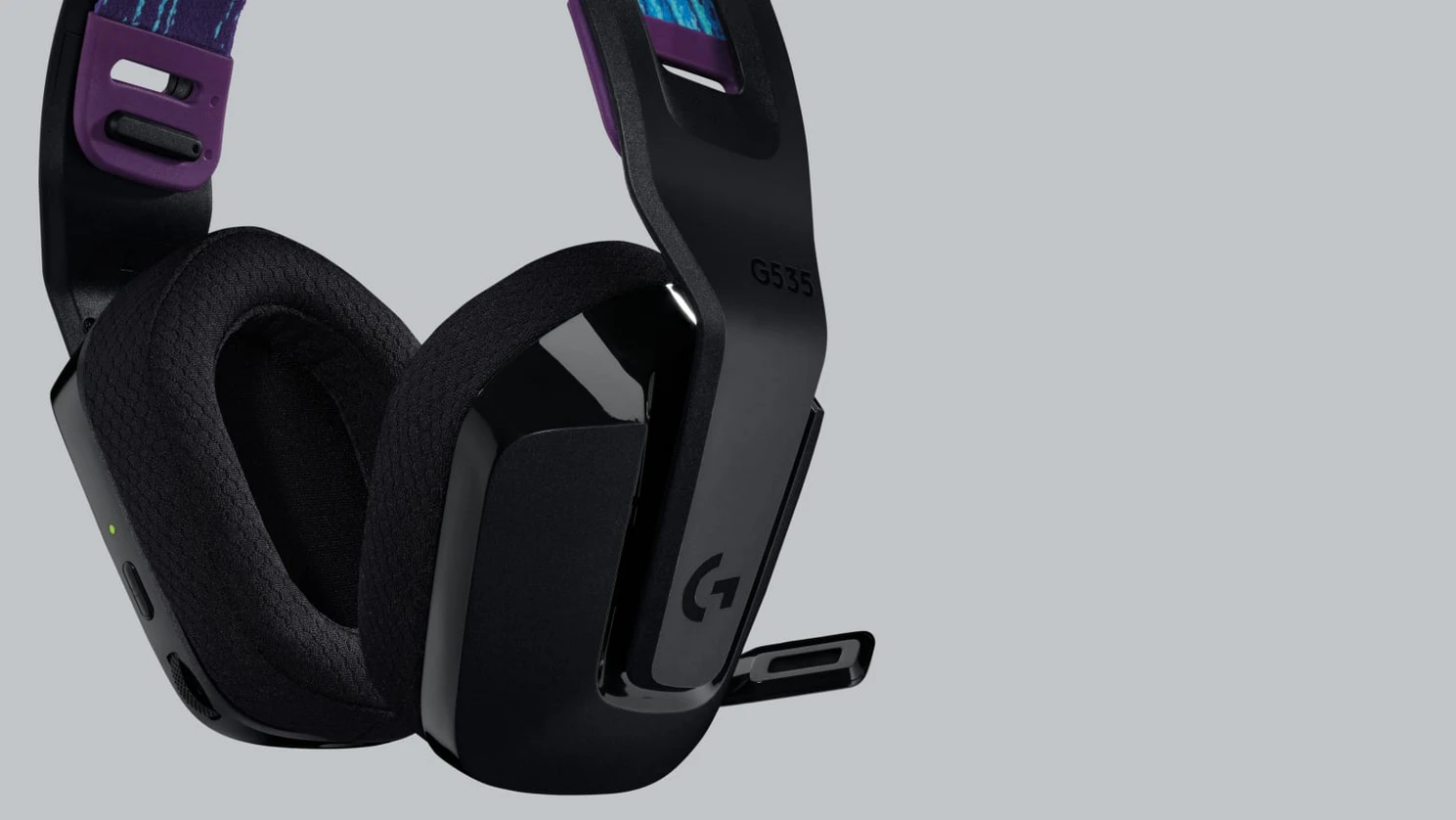 Ausinės Logitech G535 LIGHTSPEED WIRELESS HDS, Mėlynai juodos aprašymas - Prekės nuotrauka