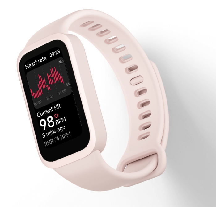 Išmanioji apyrankė Xiaomi Smart Band 9 Active, Violetinės spalvos aprašymas - Prekės nuotrauka