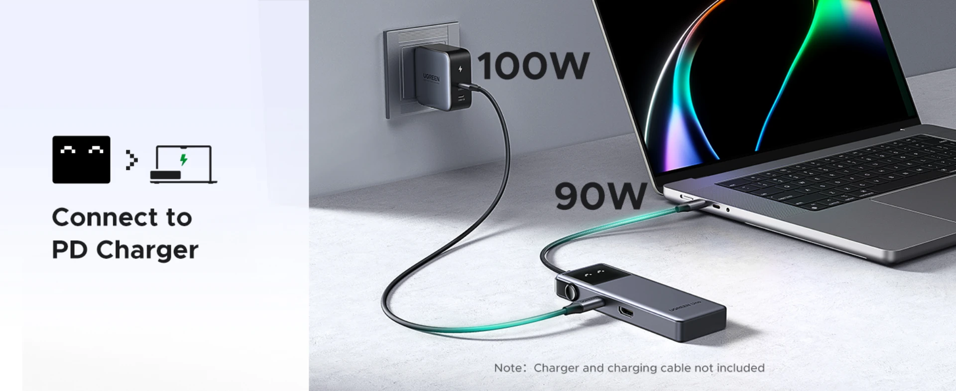 Adapateris Ugreen 6in1 USB-C HUB aprašymas - Prekės nuotrauka