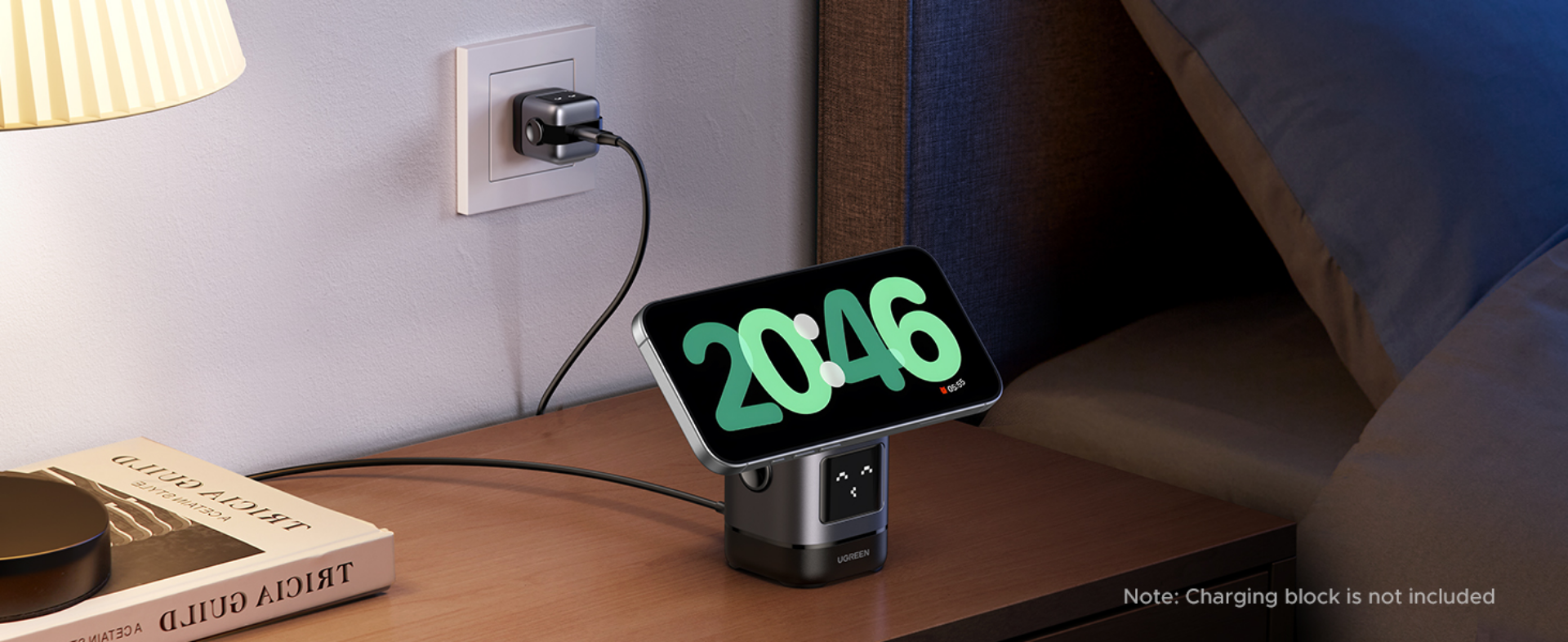 Bevielis įkroviklis UGREEN 2-in-1 Magnetic Wireless Charger aprašymas - Prekės nuotrauka