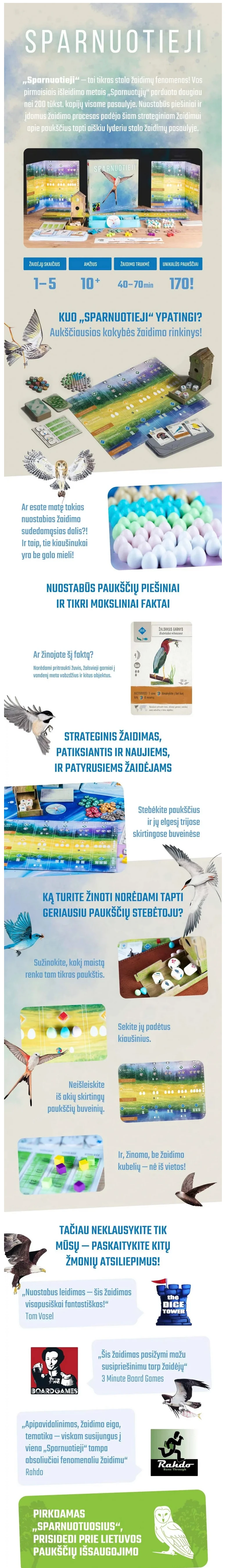 Stalo žaidimas Sparnuotieji | LT aprašymas - Prekės nuotrauka