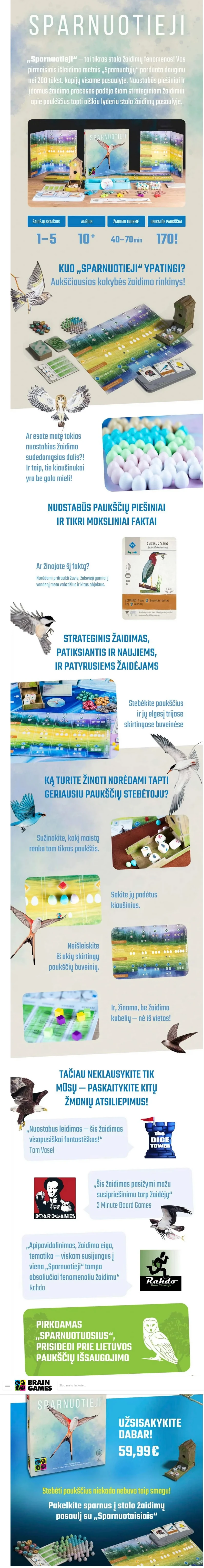 Stalo žaidimas Sparnuotieji | LT aprašymas - Prekės nuotrauka