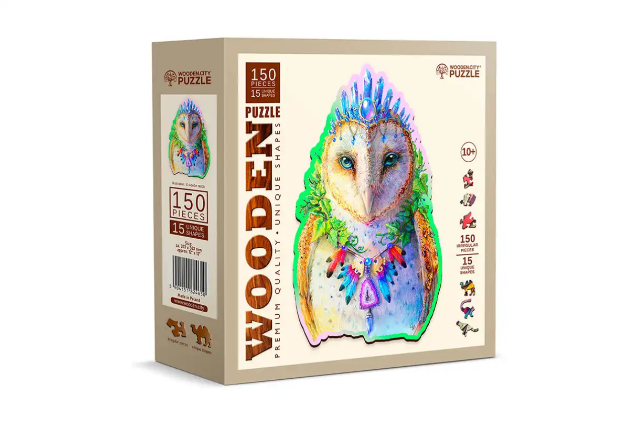 Hobilt Medinė dėlionė Woodencity Dapper Owl 150, detalių aprašymas - Prekės nuotrauka