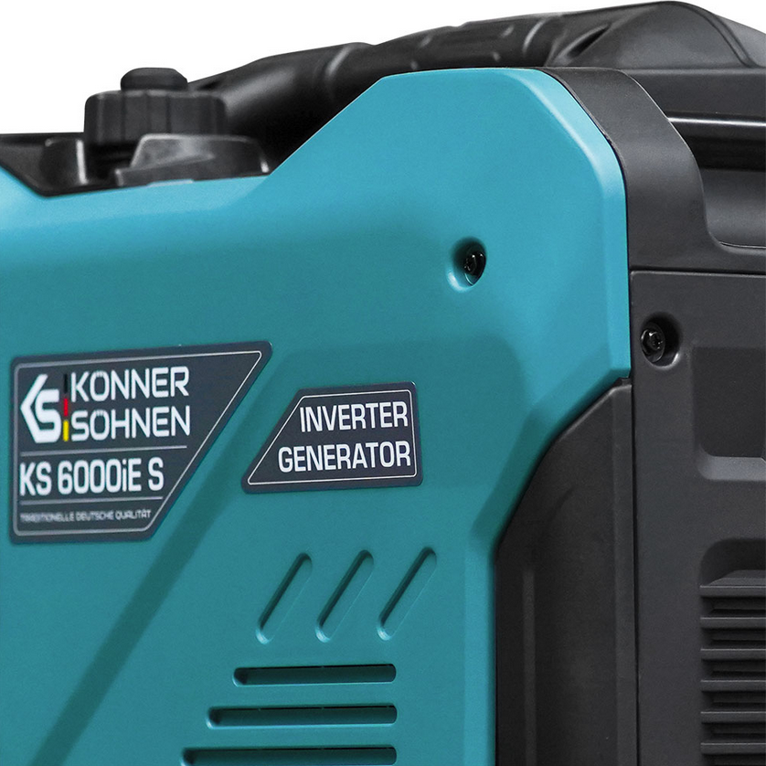 Benzininis inverterinis generatorius Könner & Söhnen KS 6000iE S, 5kW aprašymas - Prekės nuotrauka