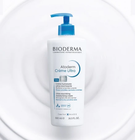 Bioderma Atoderm Crème Ultra Intensyviai drėkinantis ir maitinantis kūno kremas, 500 ml aprašymas - Prekės nuotrauka