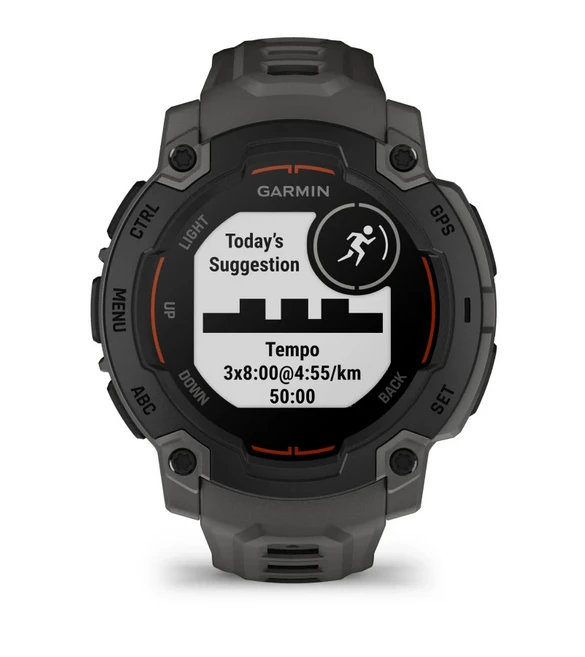 Išmanusis laikrodis Garmin Instinct E, 40 mm Juodas su anglies spalvos dirželiu aprašymas - Prekės nuotrauka