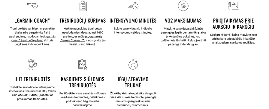 Išmanusis laikrodis Garmin Instinct E, 40 mm Juodas su anglies spalvos dirželiu aprašymas - Prekės nuotrauka