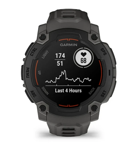 Išmanusis laikrodis Garmin Instinct E, 40 mm Juodas su anglies spalvos dirželiu aprašymas - Prekės nuotrauka