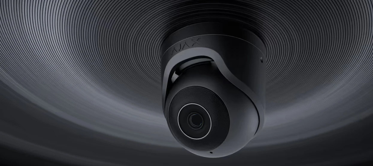 Kamera Ajax TurretCam (8 Mp/2.8mm), Juodos spalvos aprašymas - Prekės nuotrauka