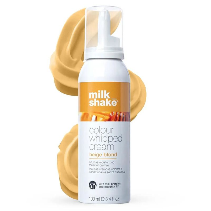 Kondicionuojančios dažomosios putos MILK SHAKE Colour whipped cream ,,Beige Blond