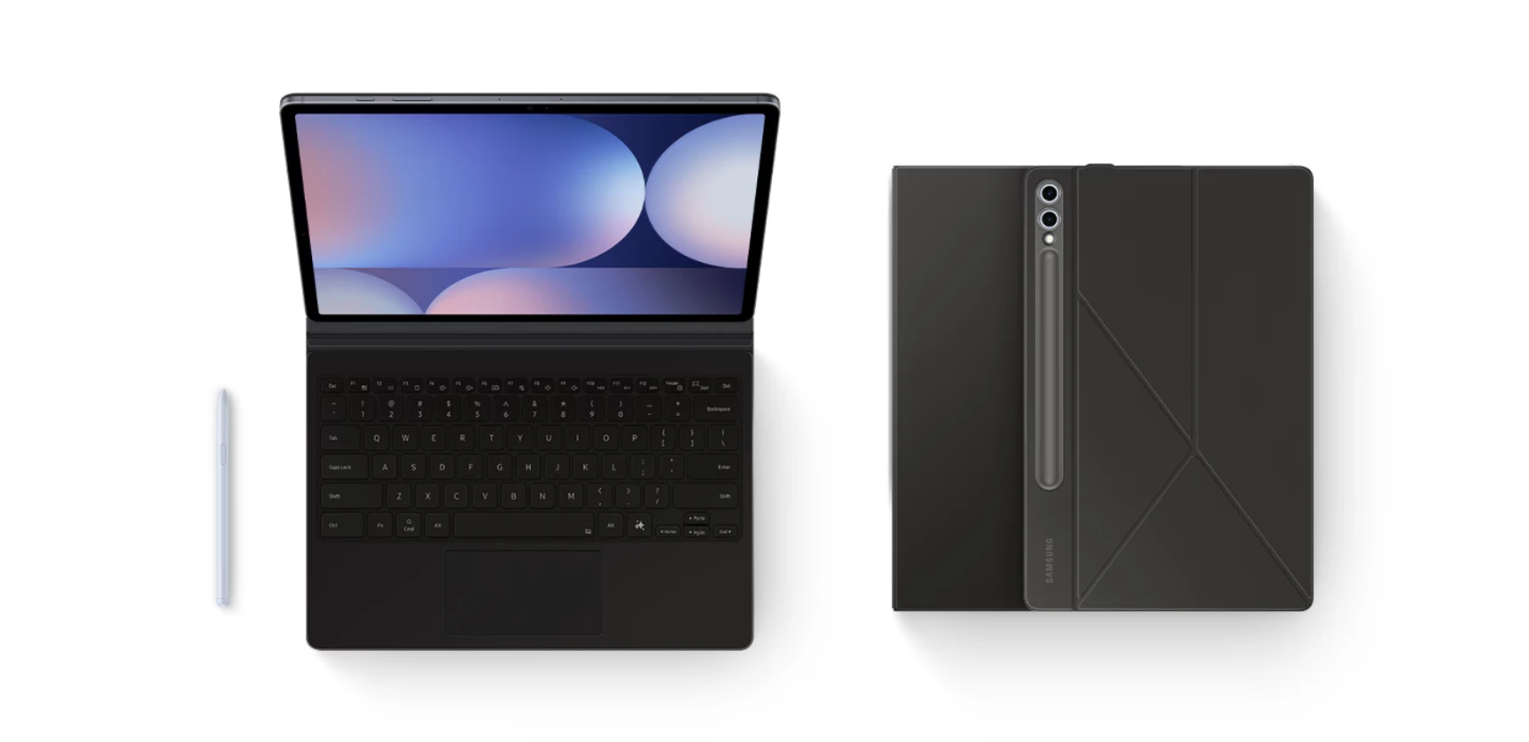 Dėklas Samsung Galaxy Tab S10+/S9+/S9 FE+, Baltos spalvos aprašymas - Prekės nuotrauka