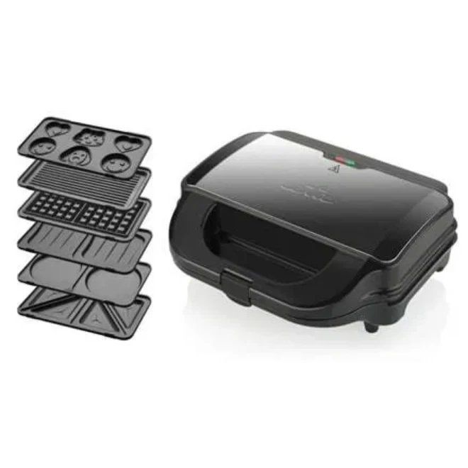 Sumuštinių keptuvė ETA Sorento ETA515190000 | 900 W | 6 kepimo formos | Nerūdijantis plienas | Juodos spalvos aprašymas - Prekės nuotrauka