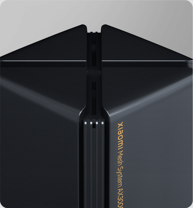 Maršrutizatorius XIAOMI Mesh System AX3000 (1vnt.), Juodos spalvos aprašymas - Prekės nuotrauka