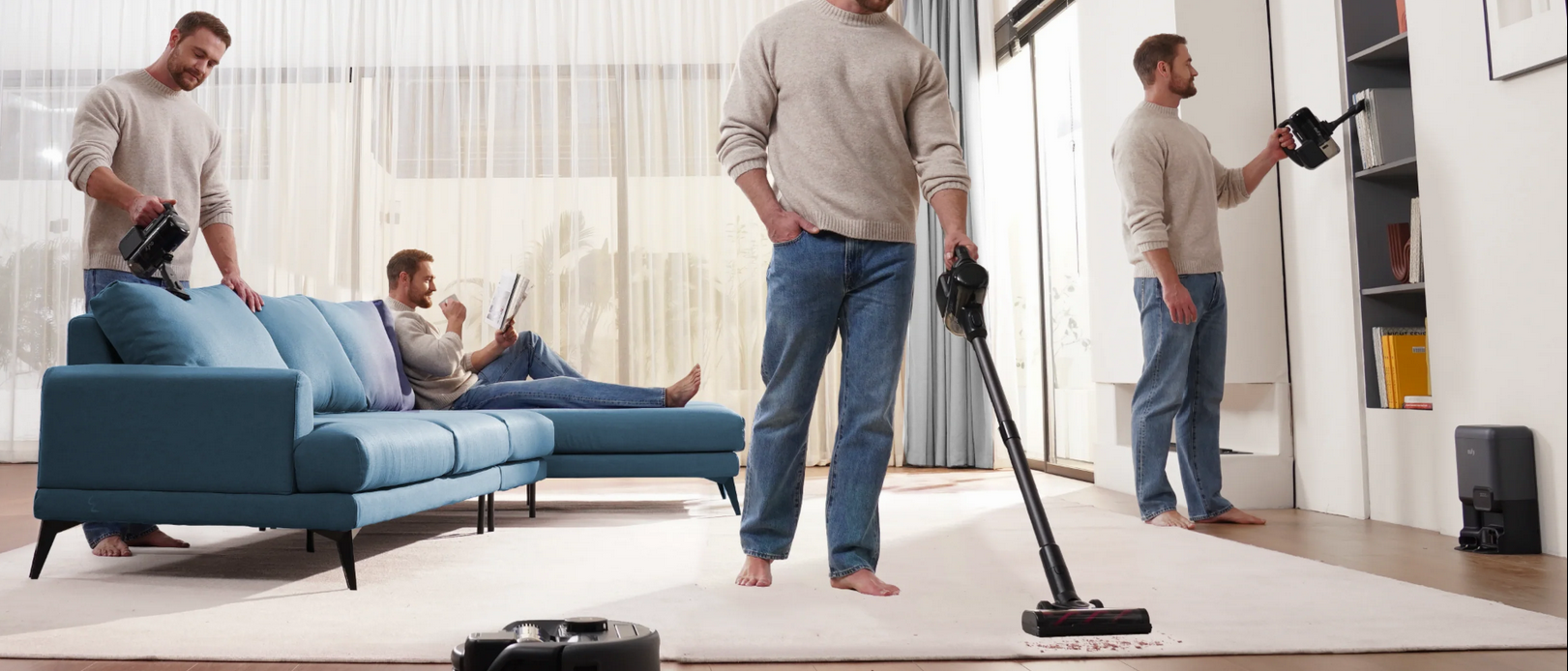Dulkių siurblys-robotas Anker Eufy Robot Vacuum 3-in-1 E20 aprašymas - Prekės nuotrauka