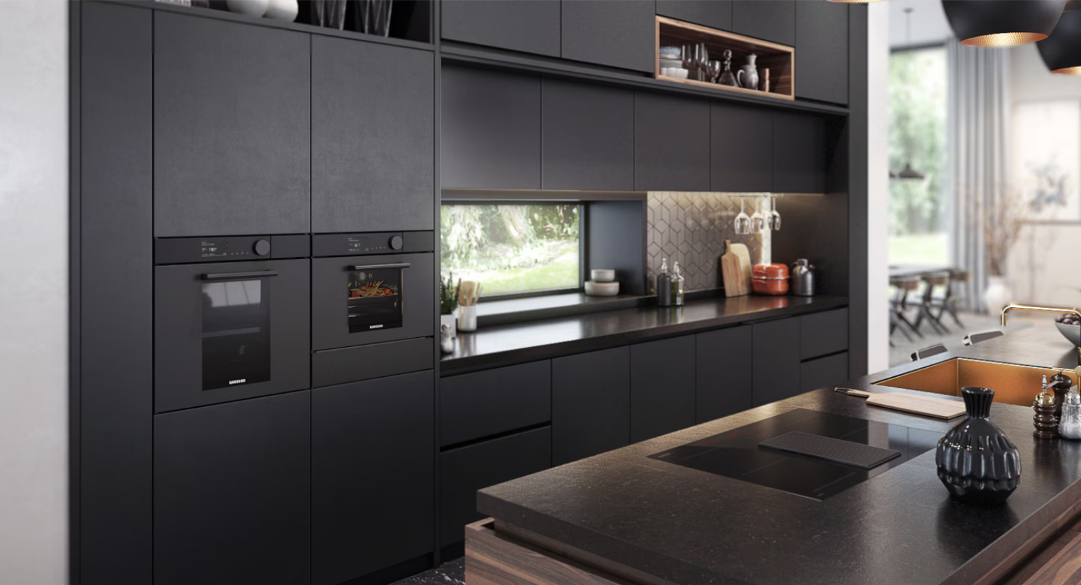 Orkaitė Samsung Infinite Compact Oven - NQ50T8939BK, Pilkos spalvos aprašymas - Prekės nuotrauka