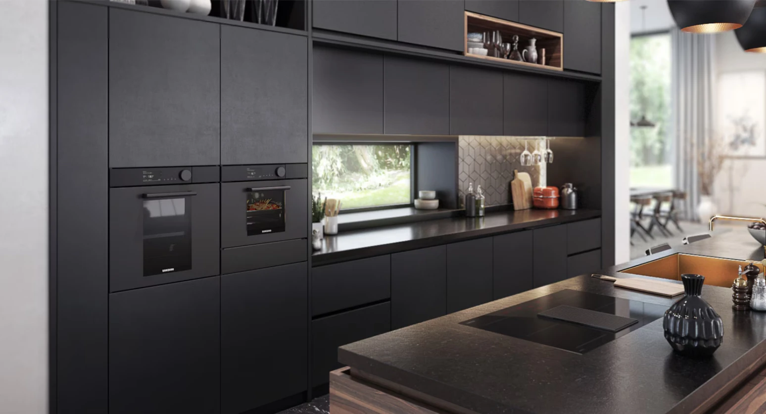 Orkaitė Samsung Infinite Compact Oven - NQ50T8939BK, Pilkos spalvos aprašymas - Prekės nuotrauka