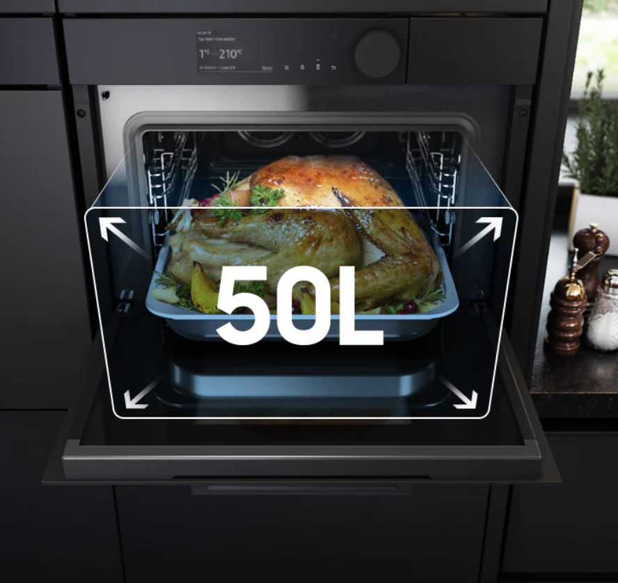 Orkaitė Samsung Infinite Compact Oven - NQ50T8939BK, Pilkos spalvos aprašymas - Prekės nuotrauka