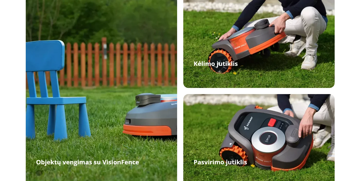 Vejos robotas SEGWAY Navimow H500E-VF aprašymas - Prekės nuotrauka Vejos robotas SEGWAY Navimow H500E-VF aprašymas - Prekės nuotrauka