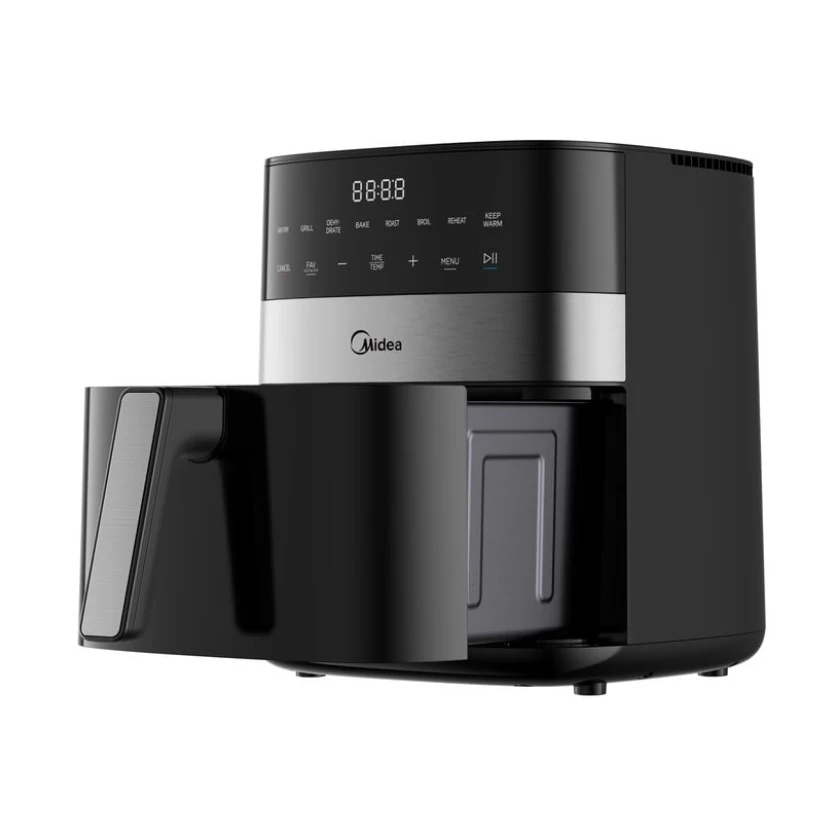 Gruzdintuvė Midea Air fryer | MF-CN65E | Galia 1700 W | Talpa 6.5 L | Juodos spalvos aprašymas - Prekės nuotrauka