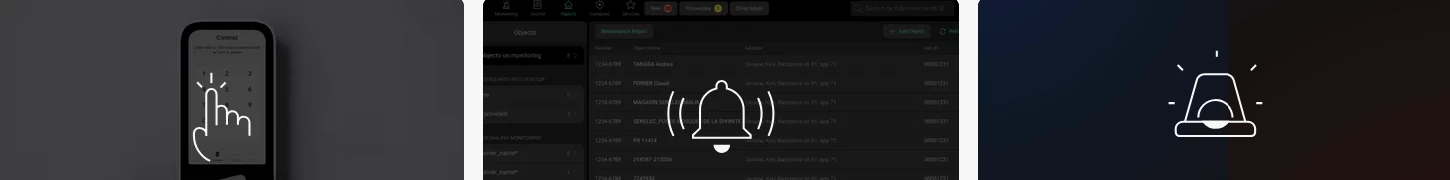 Signalizacijos Klaviatūra Ajax Keypad TouchScreen ASP, Baltos spalvos aprašymas - Prekės nuotrauka