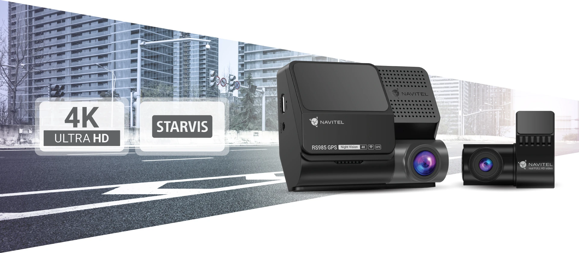 Vaizdo registratorius Navitel RS985 aprašymas - Prekės nuotrauka