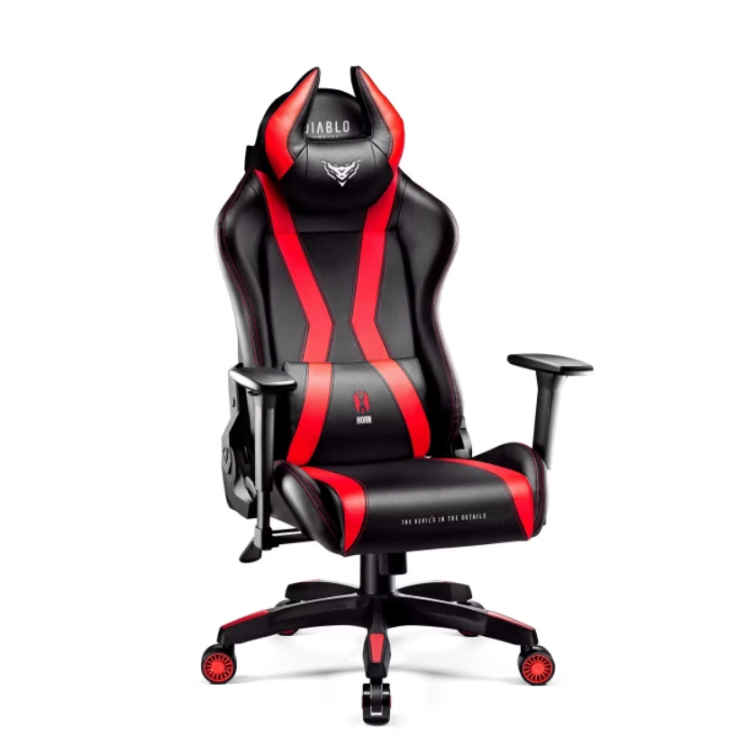 Žaidimų kėdė Diablo X-Horn 2.0 Gaming Chair Normal, Raudonos/Juodos spalvos aprašymas - Prekės nuotrauka