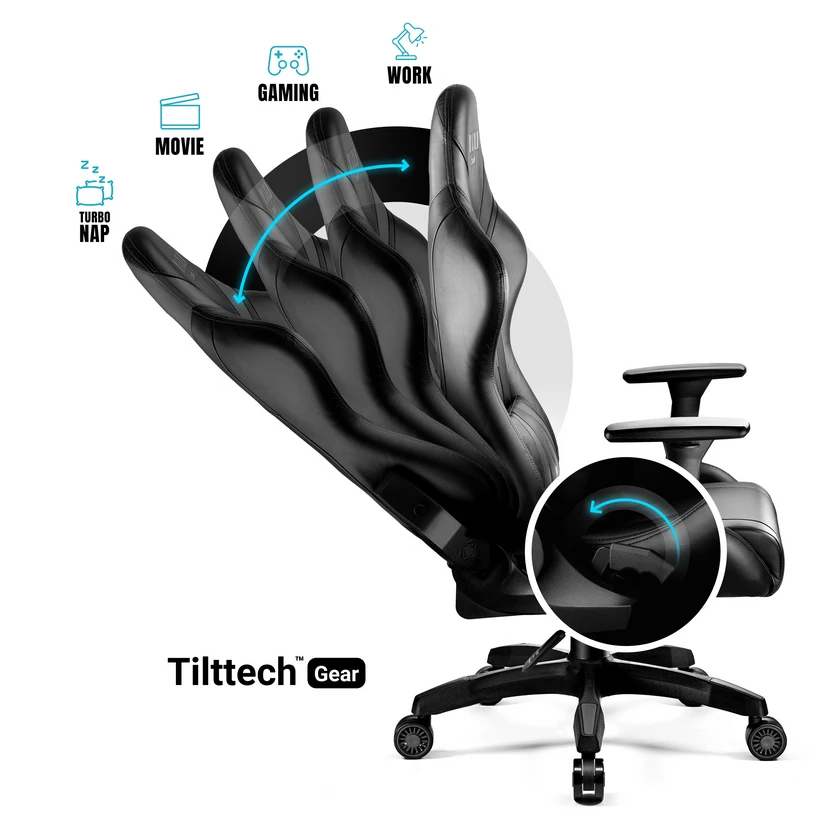 Žaidimų kėdė Diablo X-Horn 2.0 Gaming Chair Normal, Juodos spalvos aprašymas - Prekės nuotrauka