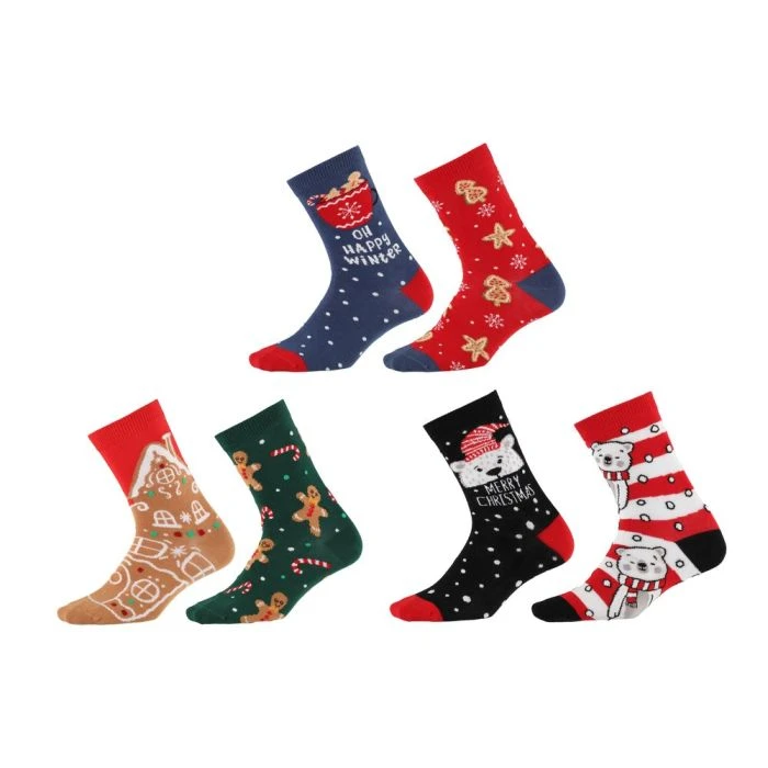 Kojinės Winteria Socks Colorcool Christmas Funny, 36/41 aprašymas - Prekės nuotrauka