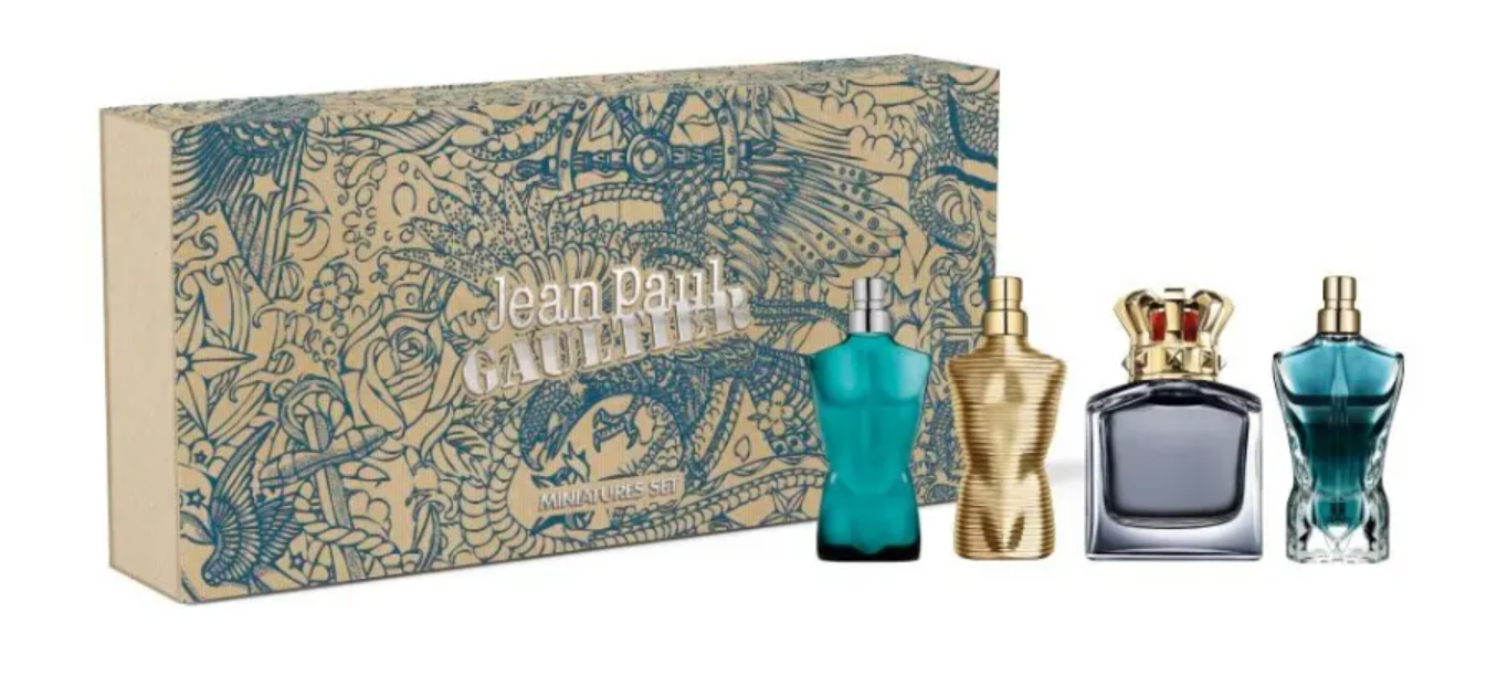 Jean Paul Gaultier Masculine Miniature Set miniatiūrinių kvepalų rinkinys vyrams, 4 x7 ml aprašymas - Prekės nuotrauka