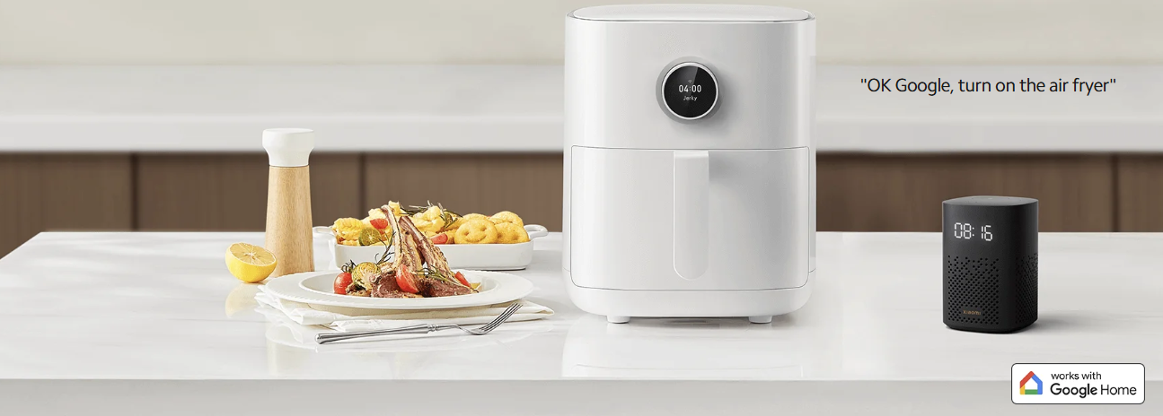 Karšto oro gruzdintuvė Xiaomi Smart Air Fryer, 4.5L, baltos spalvos aprašymas - Prekės nuotrauka